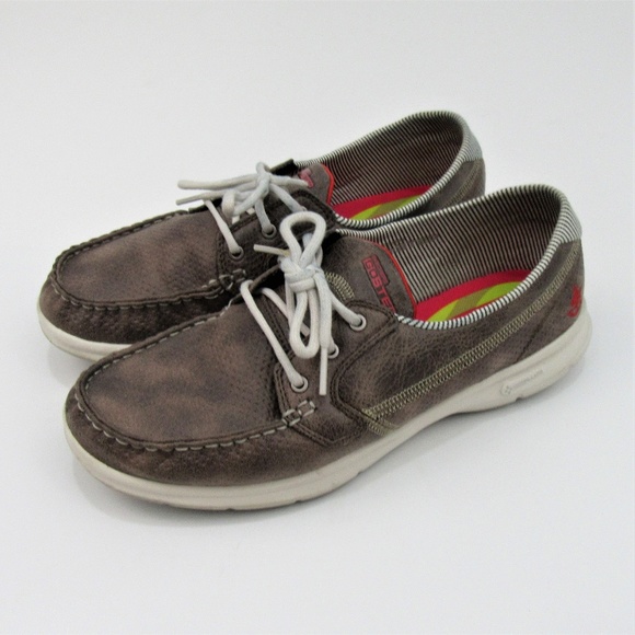 skechers goga max boat shoes